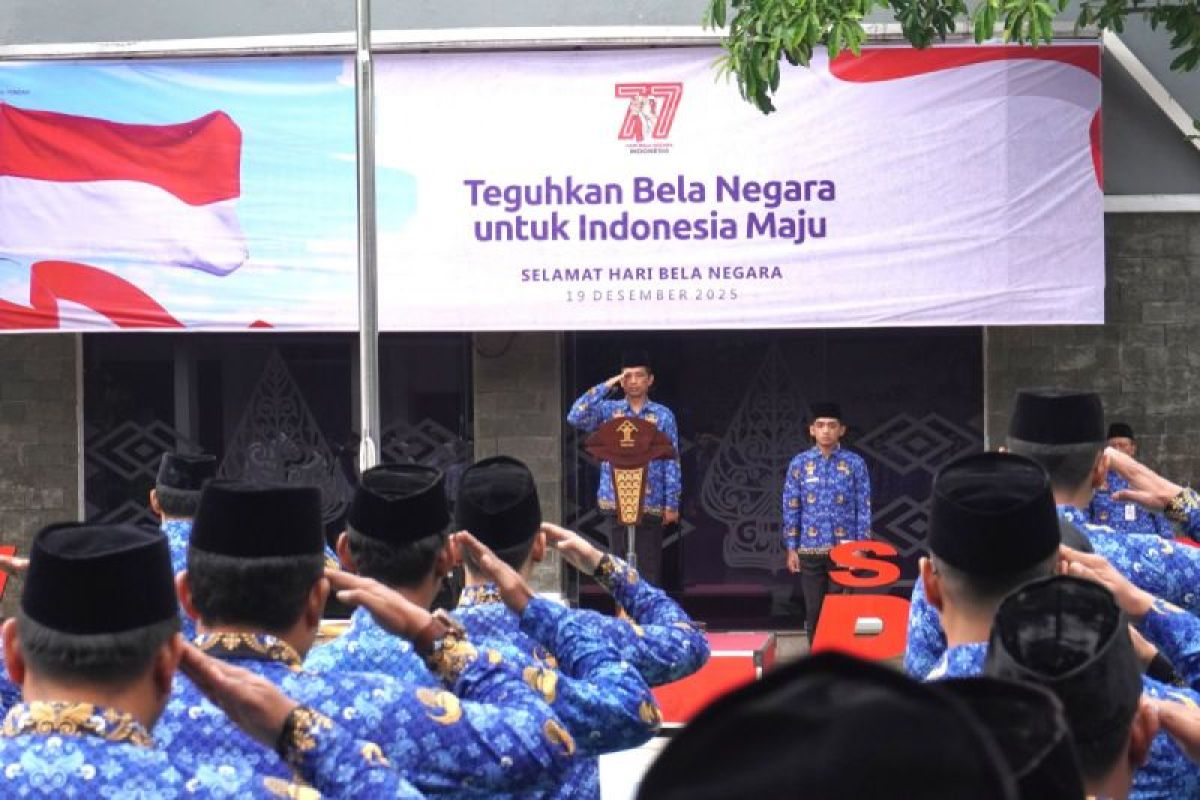 Kanwil Kemenkum Jateng teguhkan semangat bela negara di peringatan HBN ke-77