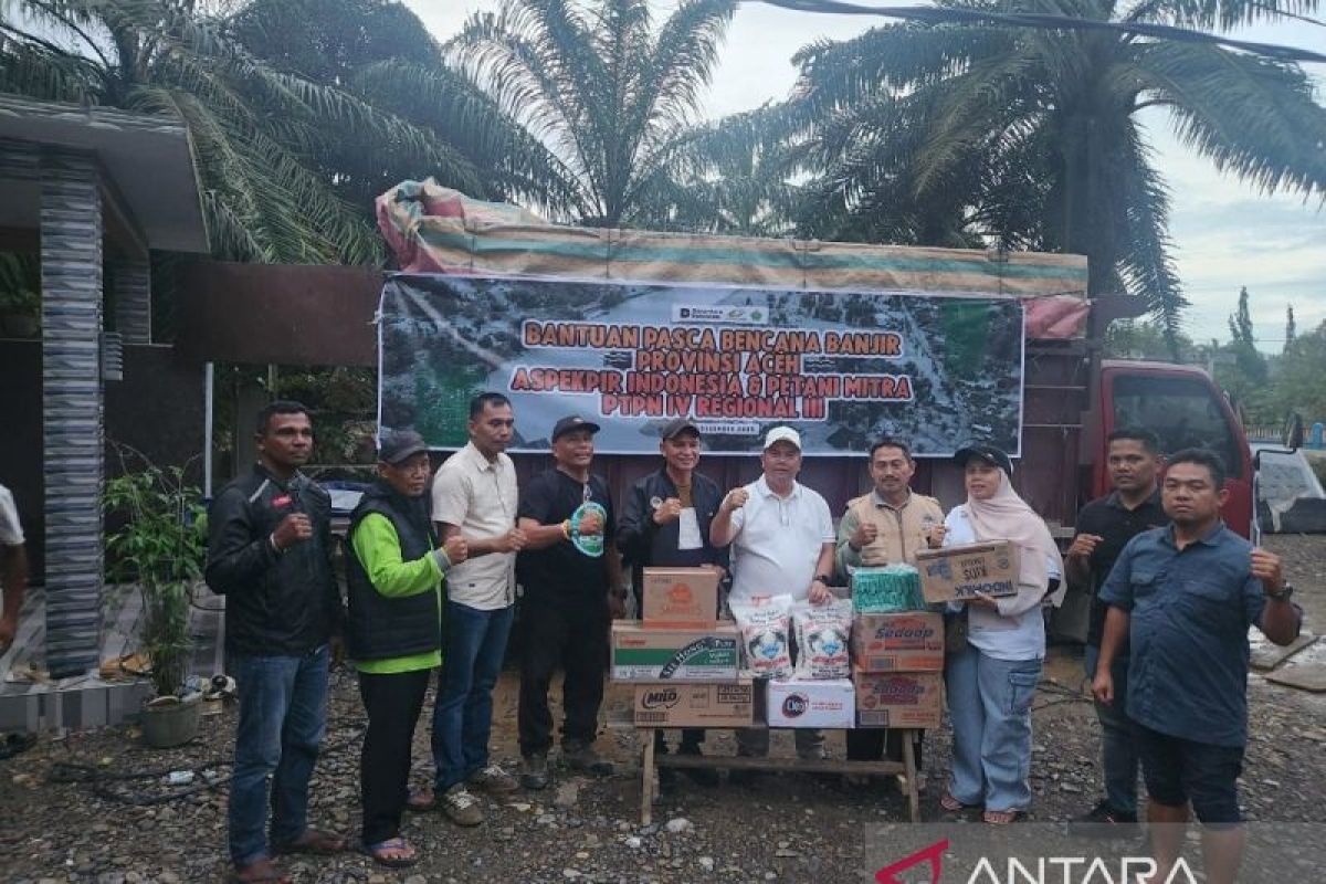 Ratusan Petani Binaan PTPN IV Regional III Galang Donasi Bantu Korban Bencana Aceh