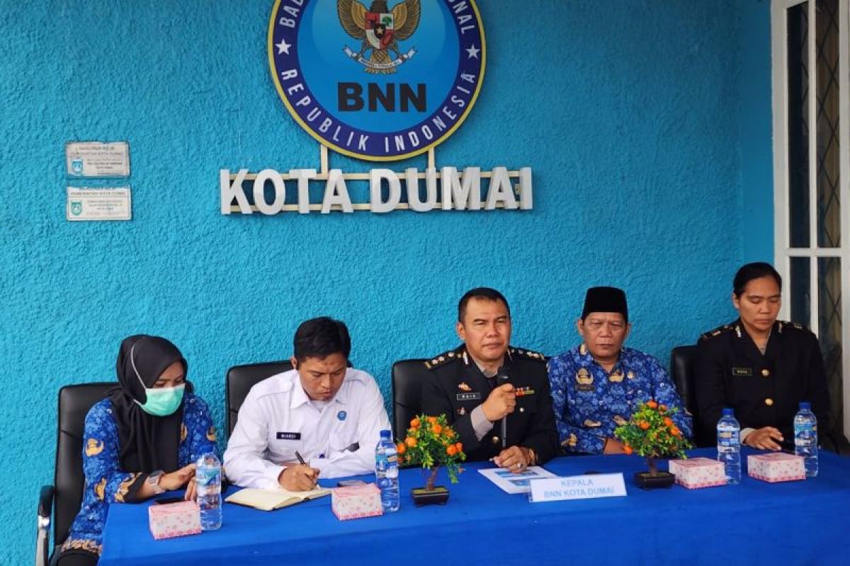 Setahun ini BNN Dumai cek urine 2.506 orang, sita 3.419 gram sabu dan 1 ekstasi
