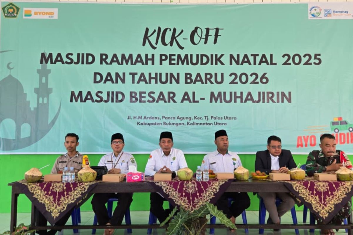 Kemenag Kaltara buka program Masjid Ramah Pemudik Natal-Tahun Baru 