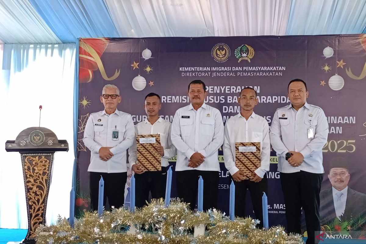 Lima warga binaan Rutan Cipinang bebas usai terima Remisi Khusus Natal
