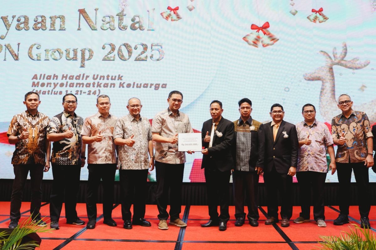 Karyawan Nasrani PTPN IV Regional III rayakan Natal dengan berdonasi untuk korban bencana