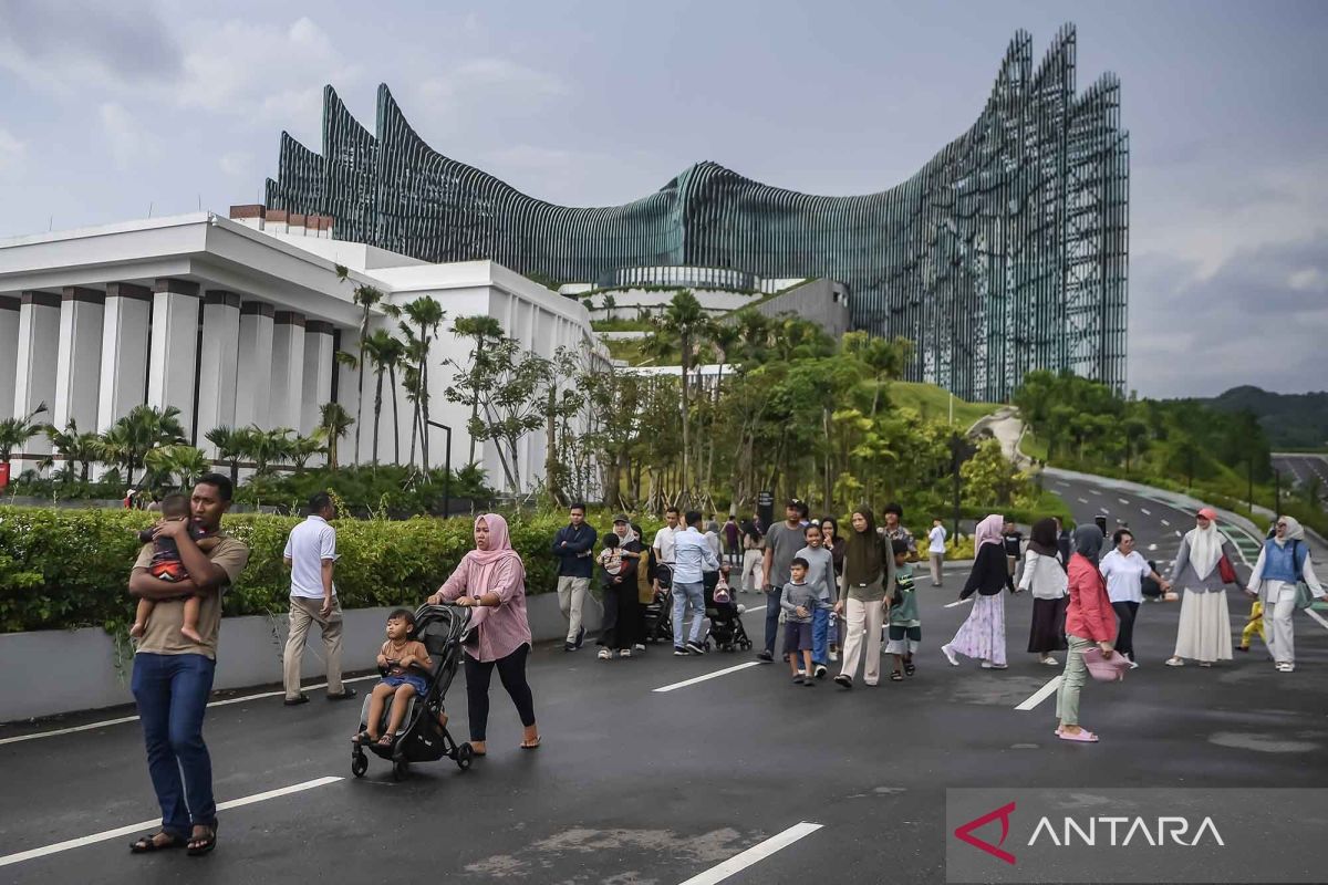 Ibu Kota Nusantara ramai wisatawan saat musim liburan Natal dan tahun baru