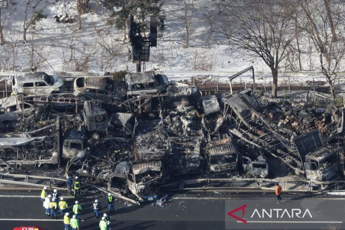 Tabrakan beruntun di Jepang libatkan 50 kendaraan, dua tewas