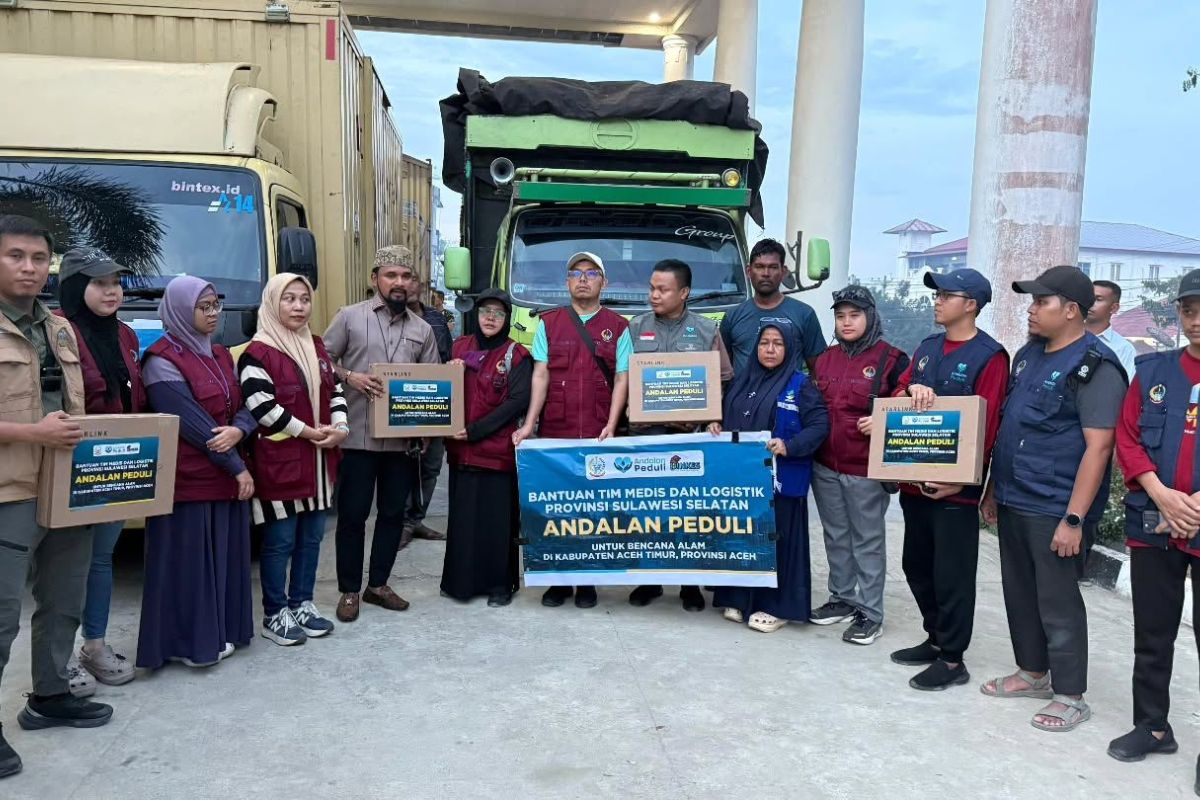 Pemprov Sulsel kembali kirim tim dan logistik ke Aceh Timur