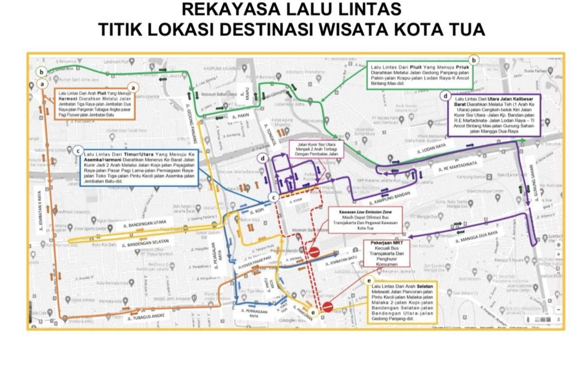 Ini rekayasa lalin di Kota Tua saat malam pergantian tahun