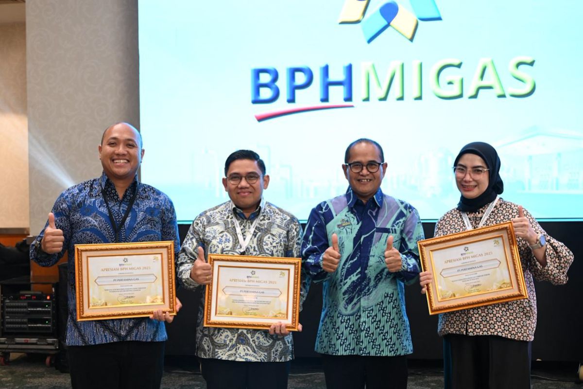 Pertagas raih penghargaan BPH Migas 2025 atas distribusi gas bumi