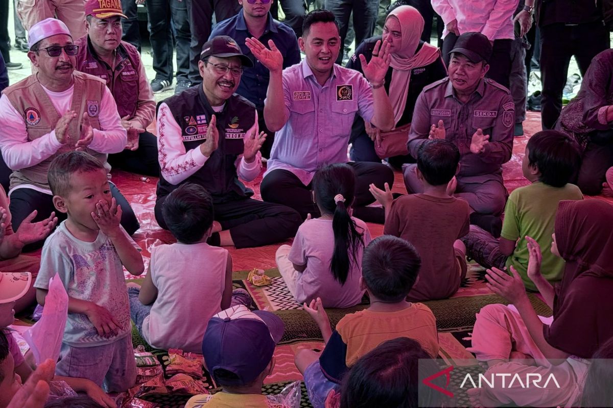 Mensos beri dukungan psikososial bagi korban banjir di Banjar-Kalsel