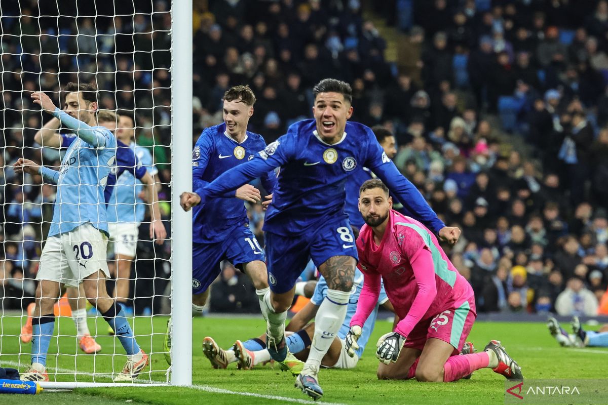 Gol Enzo Fernandez di menit 94 buyarkan kemenangan Manchester City