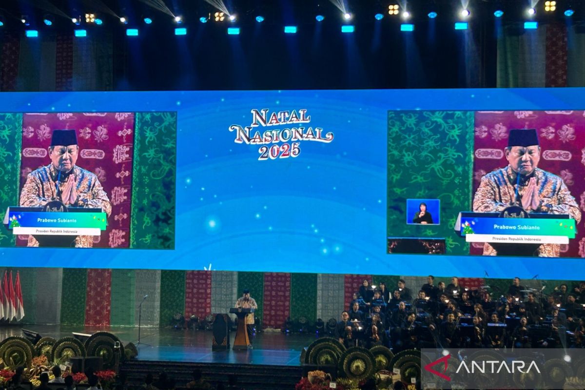 Prabowo sebut Natal Nasional 2025 simbol kuat harmoni kebangsaan