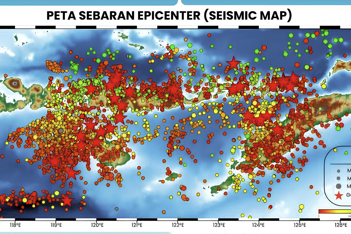 BMKG: 4.634 gempa guncang wilayah NTT sepanjang 2025, nol tsunami