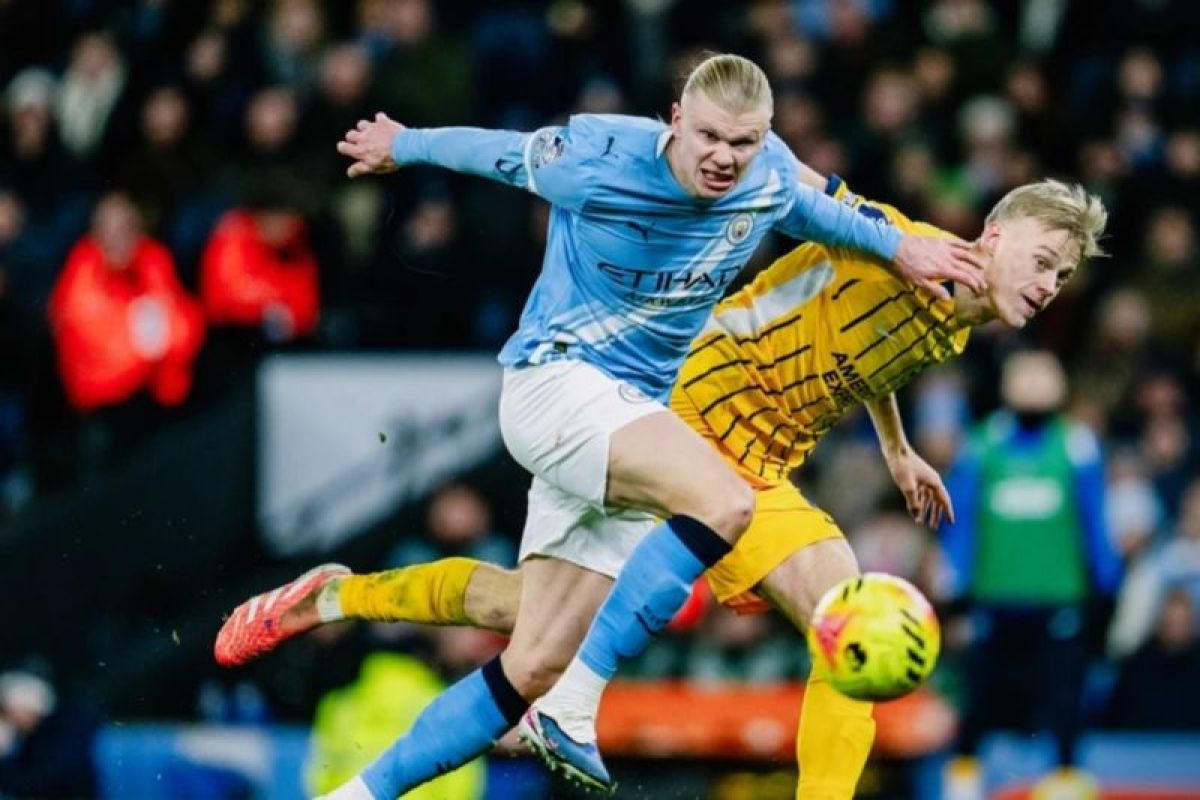 Manchester City berbagi poin saat jamu Brighton