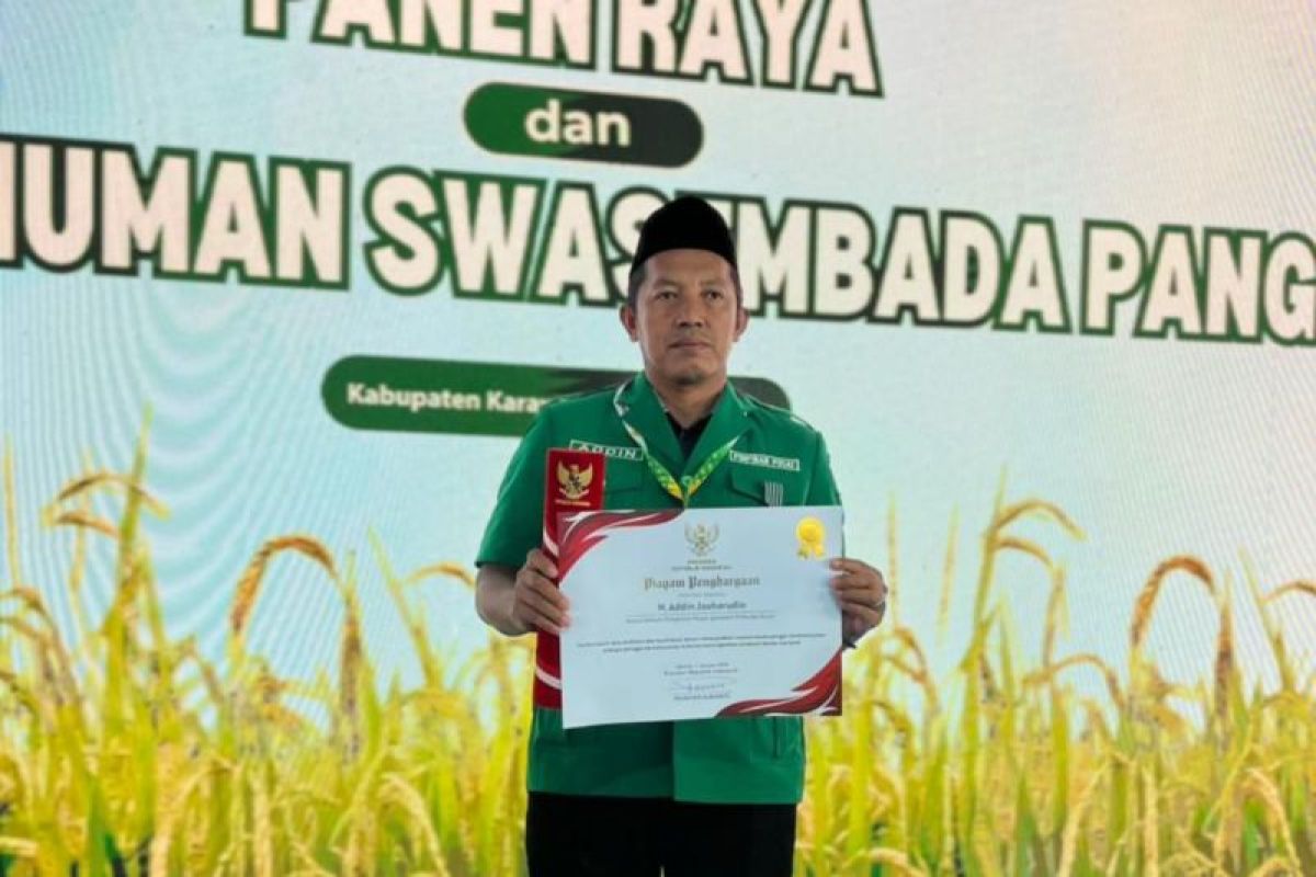 Ansor raih penghargaan dari Presiden ikut sukseskan swasembada pangan