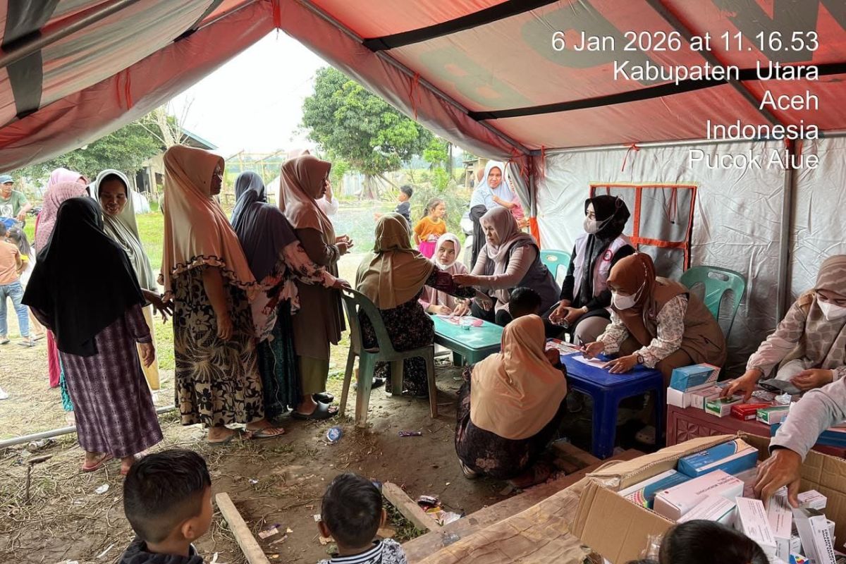 1.300 warga Aceh Utara terima layanan kesehatan darurat pascabencana
