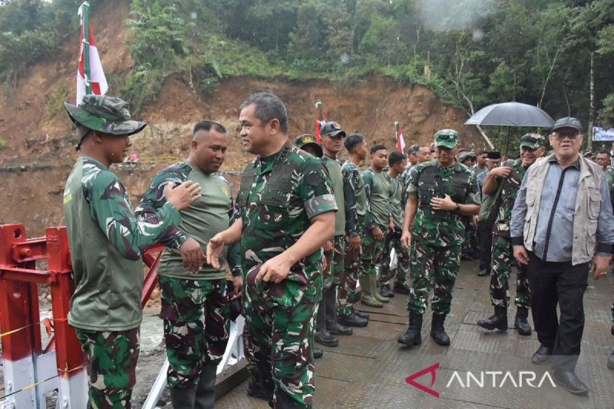 KSAD sebut jembatan bailey berhasil pulihkan akses darat di Aceh