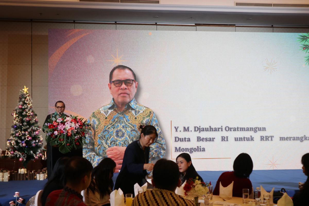 Natal di Beijing, Dubes Djauhari ajak WNI kenalkan Indonesia di China