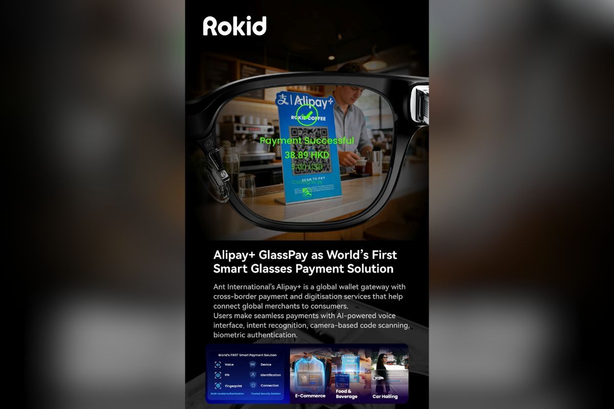 Rokid dan Ant International Umumkan Integrasi Fitur Pembayaran Kacamata Pintar