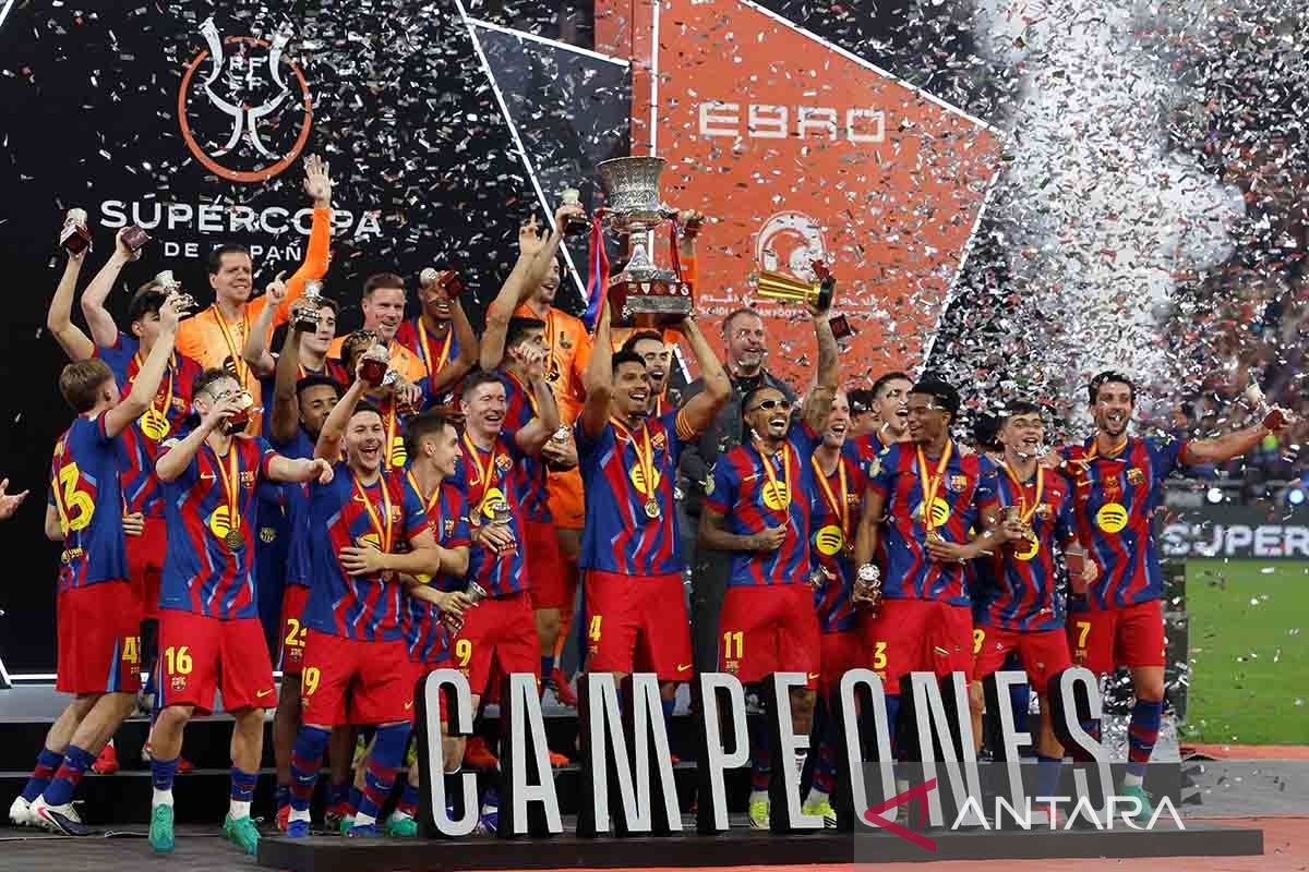 Barcelona raih Piala Super Spanyol usai kalahkan Madrid 3-2