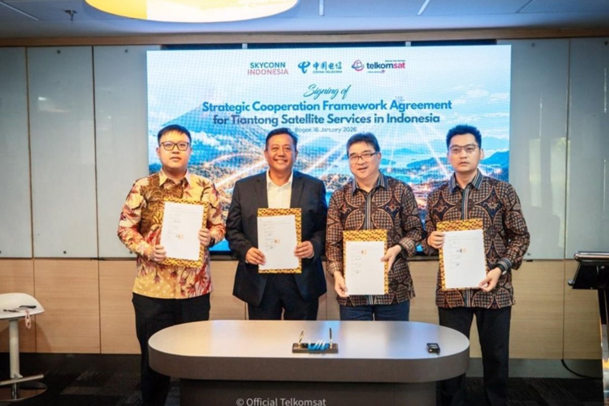 Telkomsat Perkuat Ekosistem Layanan Komunikasi Satelit Nasional melalui Kerja Sama Strategis dengan China Telecom Satellite
