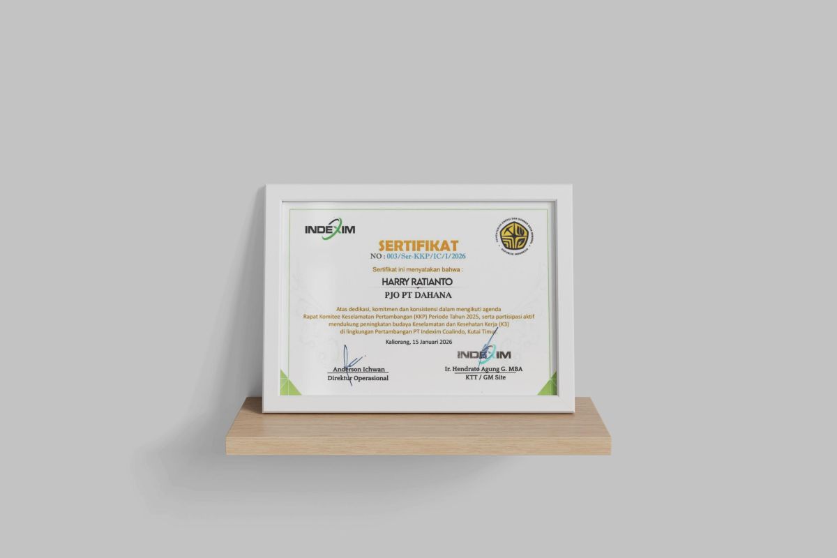 Dedikasi Keselamatan Kerja, PJO Dahana Raih Apresiasi KKP 2025