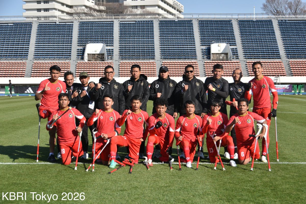 KBRI Tokyo apresiasi usaha Timnas RI di Amputee Football ICC 2026