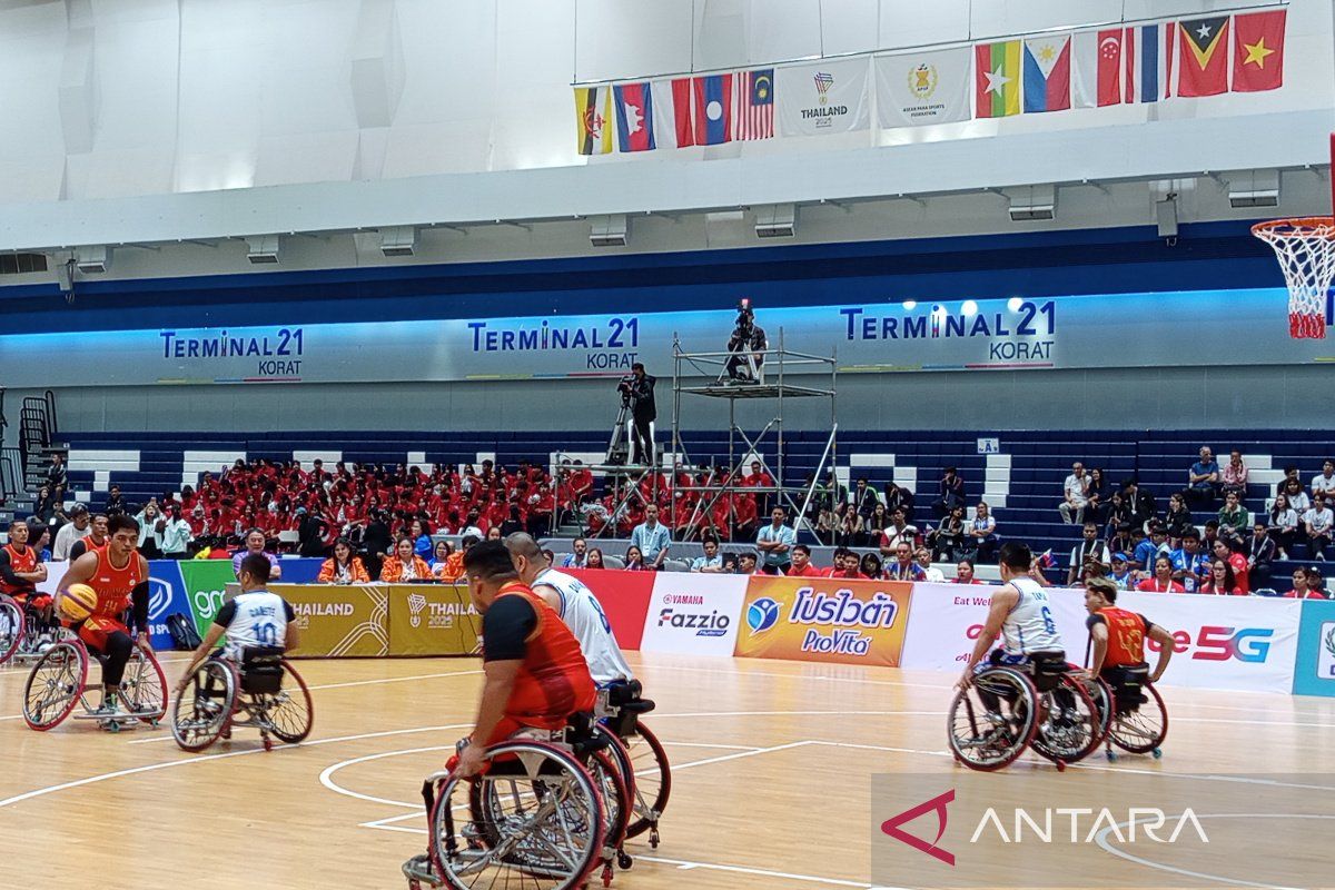Timnas bola basket kursi roda 3x3 putra kalah dari Filipina 3-20