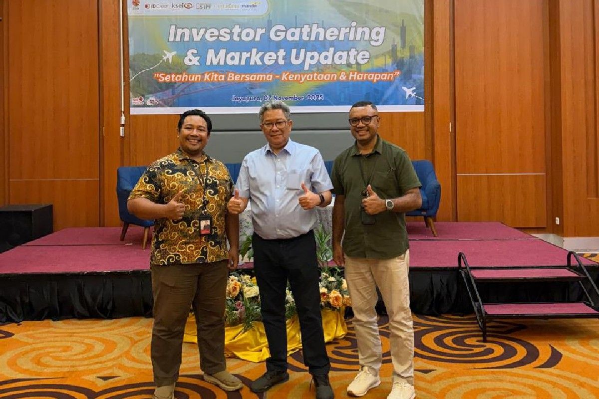 BEI catat investor pasar modal Papua naik 25 ribu orang pada 2025