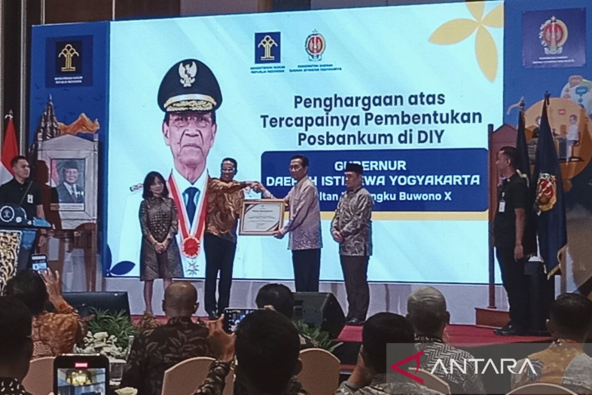 Menkum: Pos bantuan hukum terbentuk di 100 persen kelurahan DIY