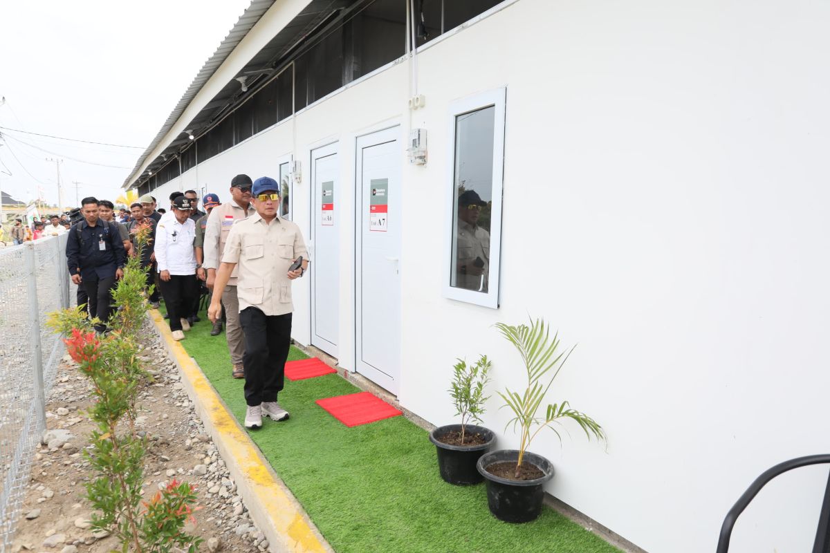 Mendagri pastikan huntara pengungsi di Pidie Jaya layak huni