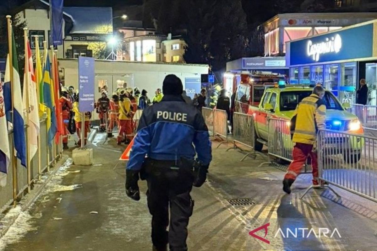 Alarm kebakaran berbunyi saat Trump hadiri WEF di Davos