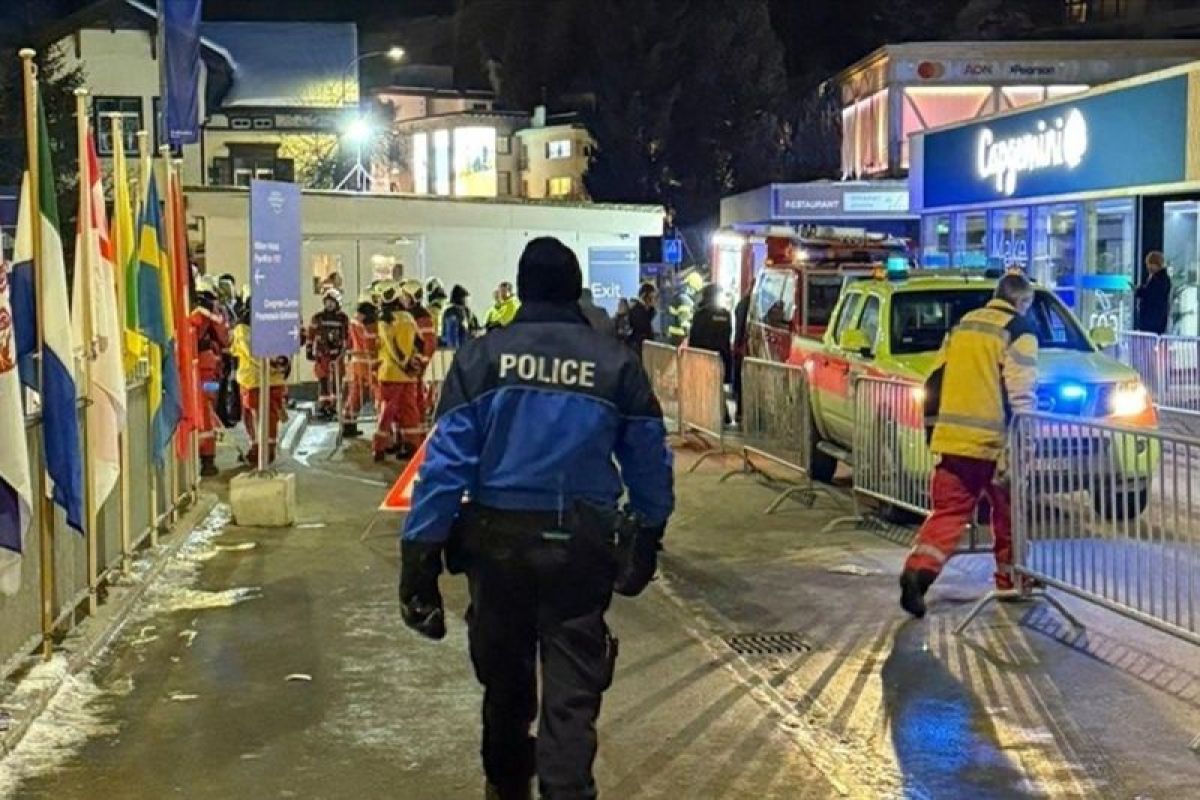 Alarm kebakaran berbunyi saat Trump hadiri WEF di Davos