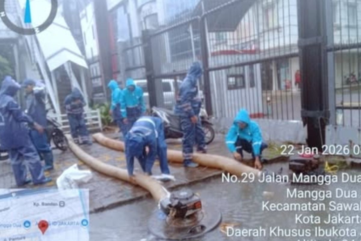 Pompa dimaksimalkan untuk tangani banjir di Jakarta