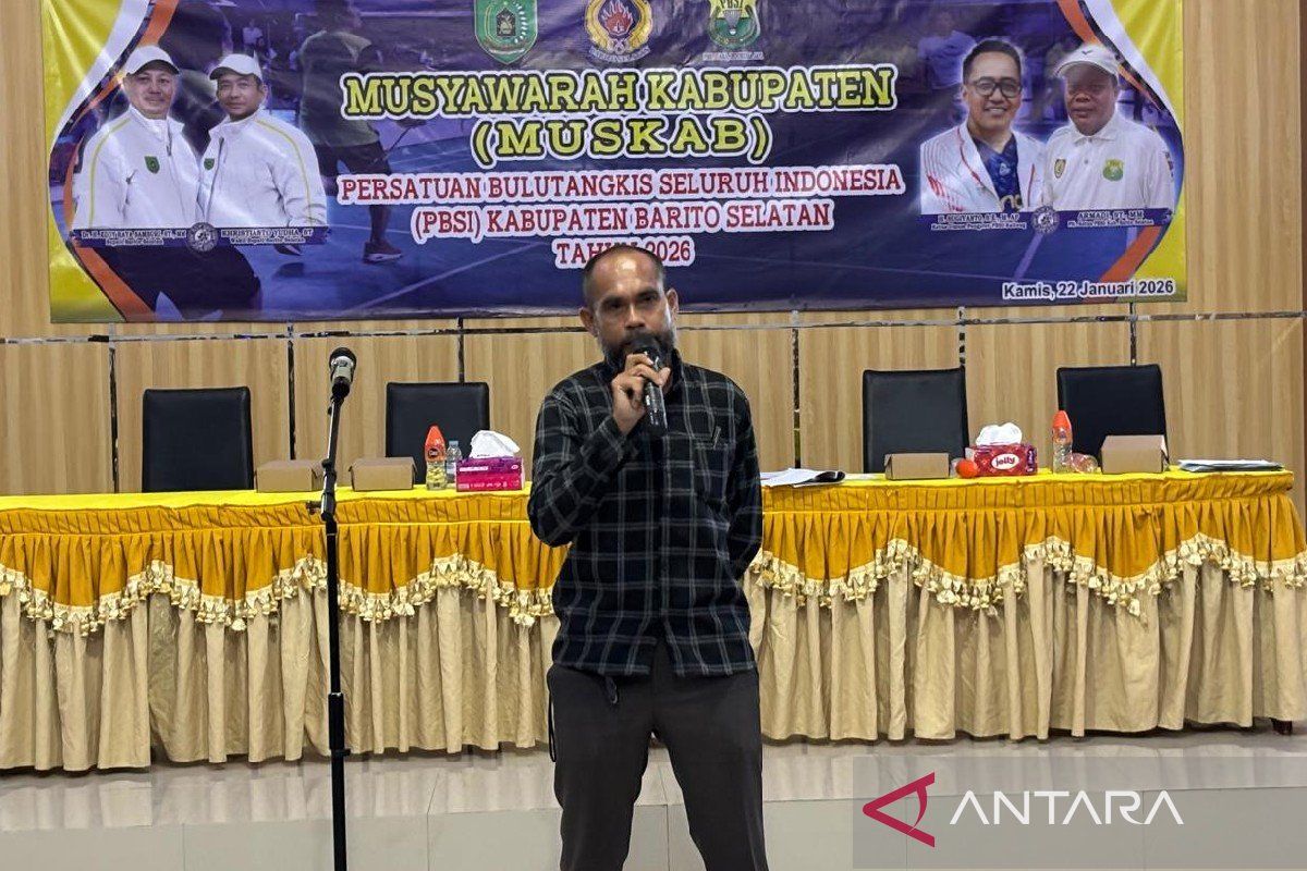 Mukhlis dipercaya pimpin PBSI Barito Selatan periode 2026-2030