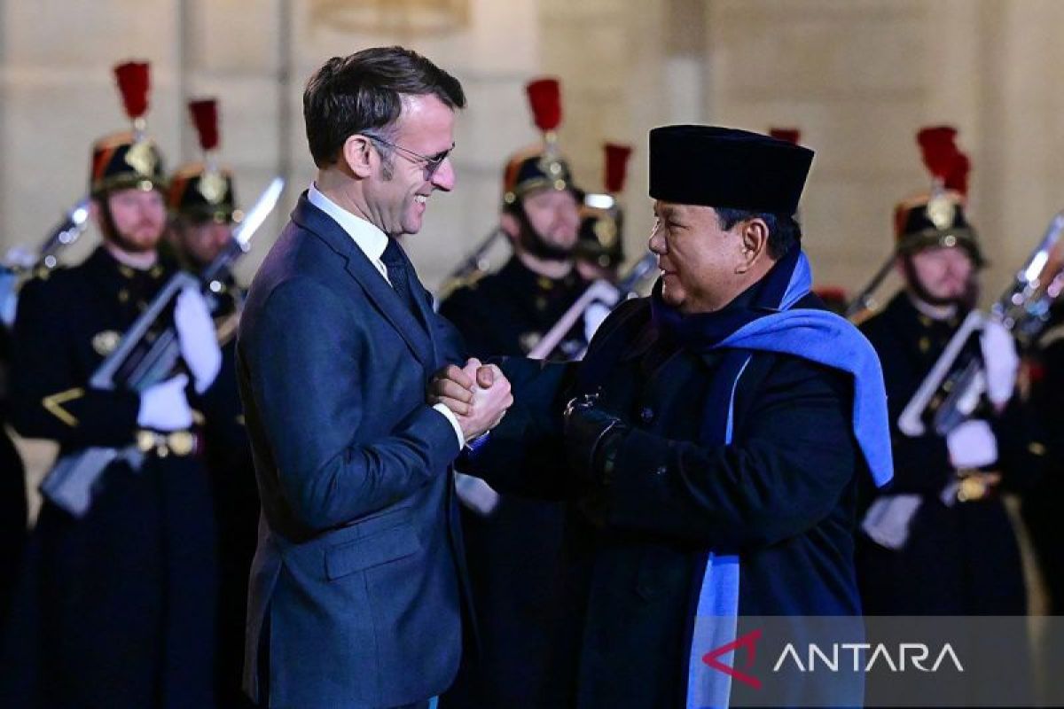 Prabowo kembali dijamu Macron di Istana Elysee Paris