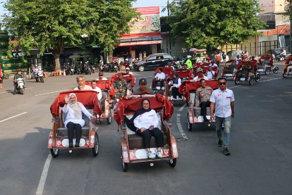 Bantuan becak listrik Presiden ringankan beban kerja lansia Banyuwangi