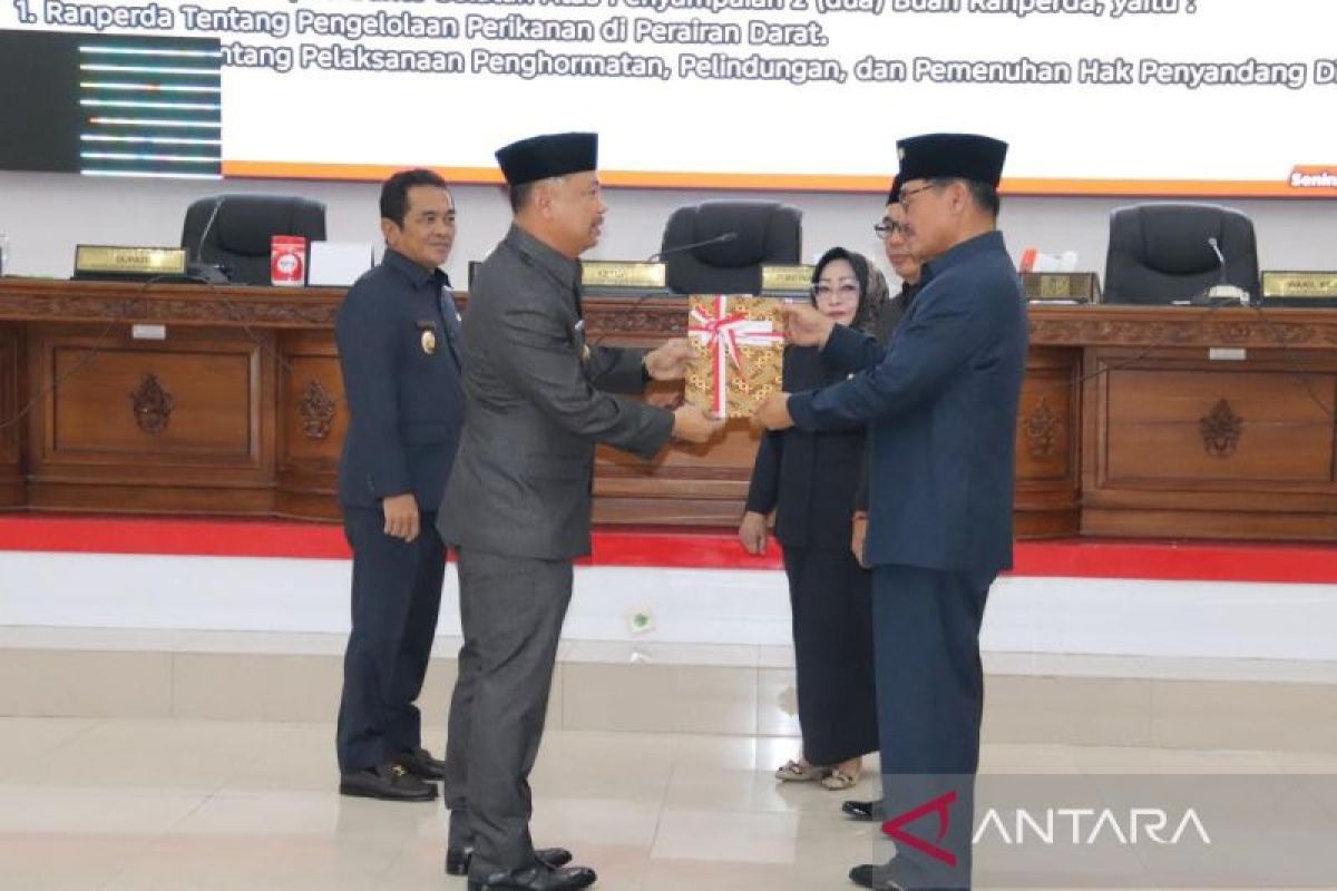 Pemkab sampaikan dua raperda ke DPRD Barito Selatan