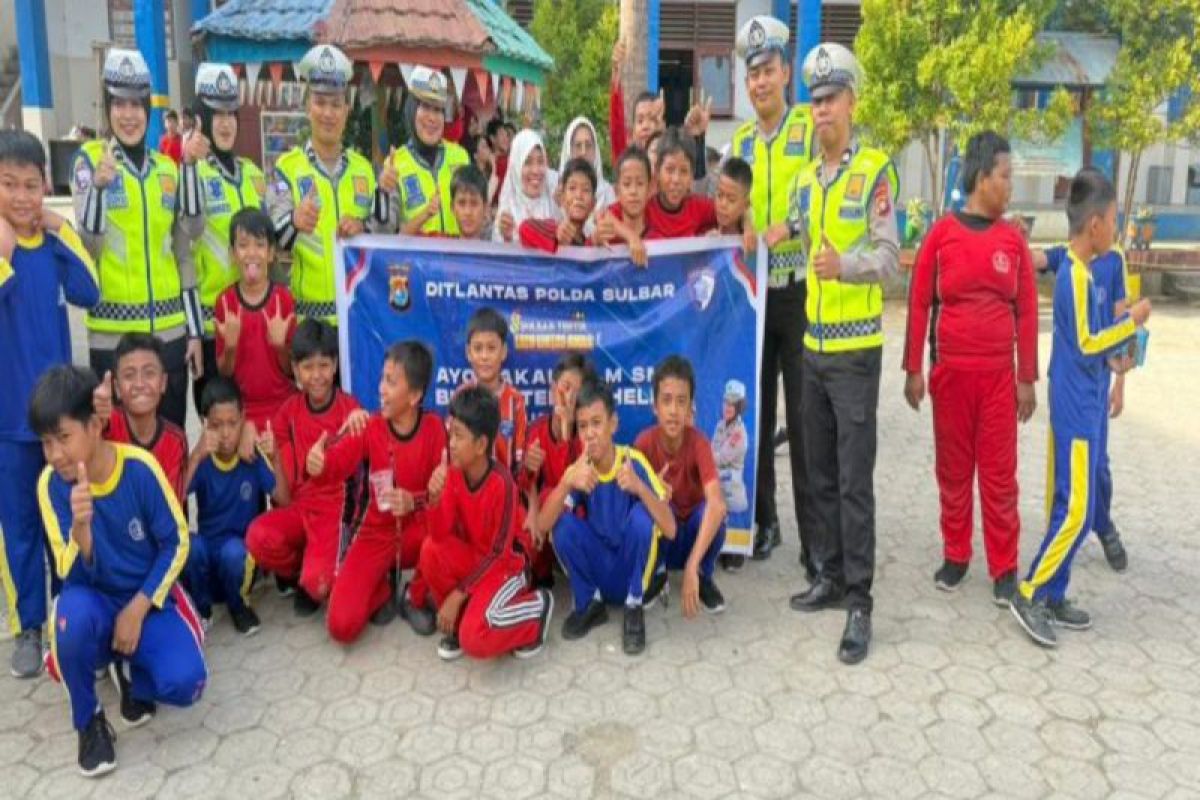 Ditlantas Polda Sulbar bangun budaya tertib lalu lintas lewat BTH dari sekolah