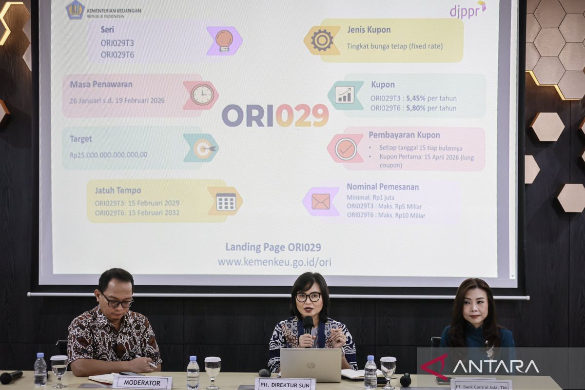 Pemerintah terbitkan 8 seri SBN ritel pada 2025 sebesar Rp153 triliun
