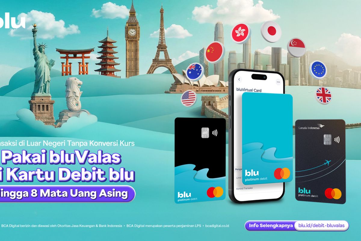 blu integrasikan kartu debit dengan fitur valas untuk transaksi LN