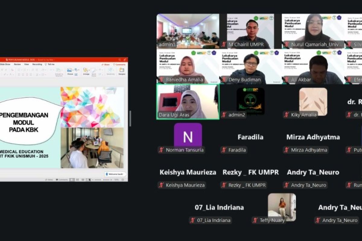 Fakultas Kedokteran UMPR gelar lokakarya penyusunan Modul Problem Based Learning