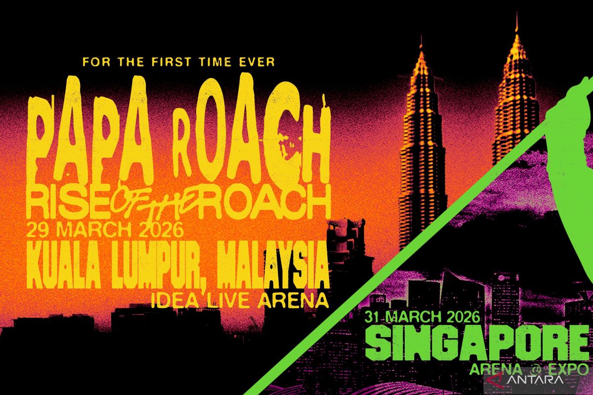 Band rock Papa Roach bakal gelar konser di Malaysia dan Singapura