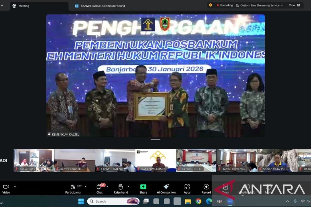 Perluas Akses Keadilan, Pos Bantuan Hukum Kalimantan Selatan Diresmikan