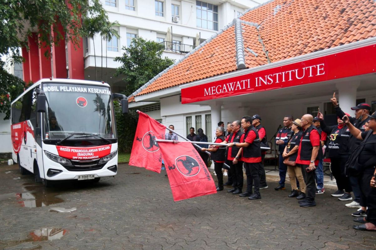 PDIP berangkatkan bus klinik-truk laundry ke Jabar bantu warga banjir
