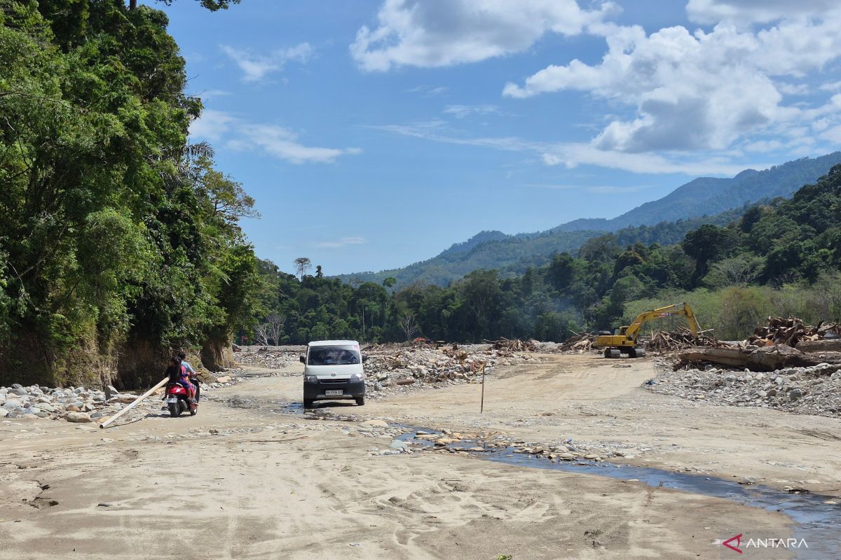 Rehabilitasi jalur lintas Gayo Lues-Aceh Tenggara pascabanjir dikebut