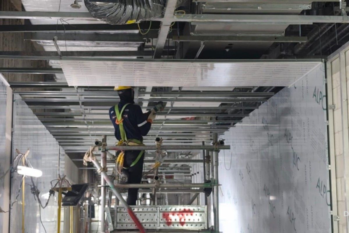 Progres konstruksi Stasiun Bawah Tanah Glodok-Kota MRT capai 82 persen