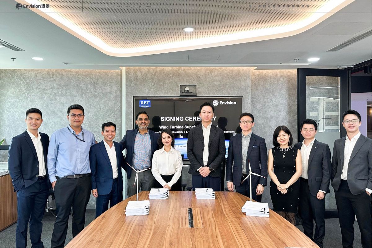 Envision Energy Bermitra dengan REE Group dalam Proyek PLTB di Dekat Pantai dengan Kapasitas Turbin Tunggal Terbesar di Asia Tenggara