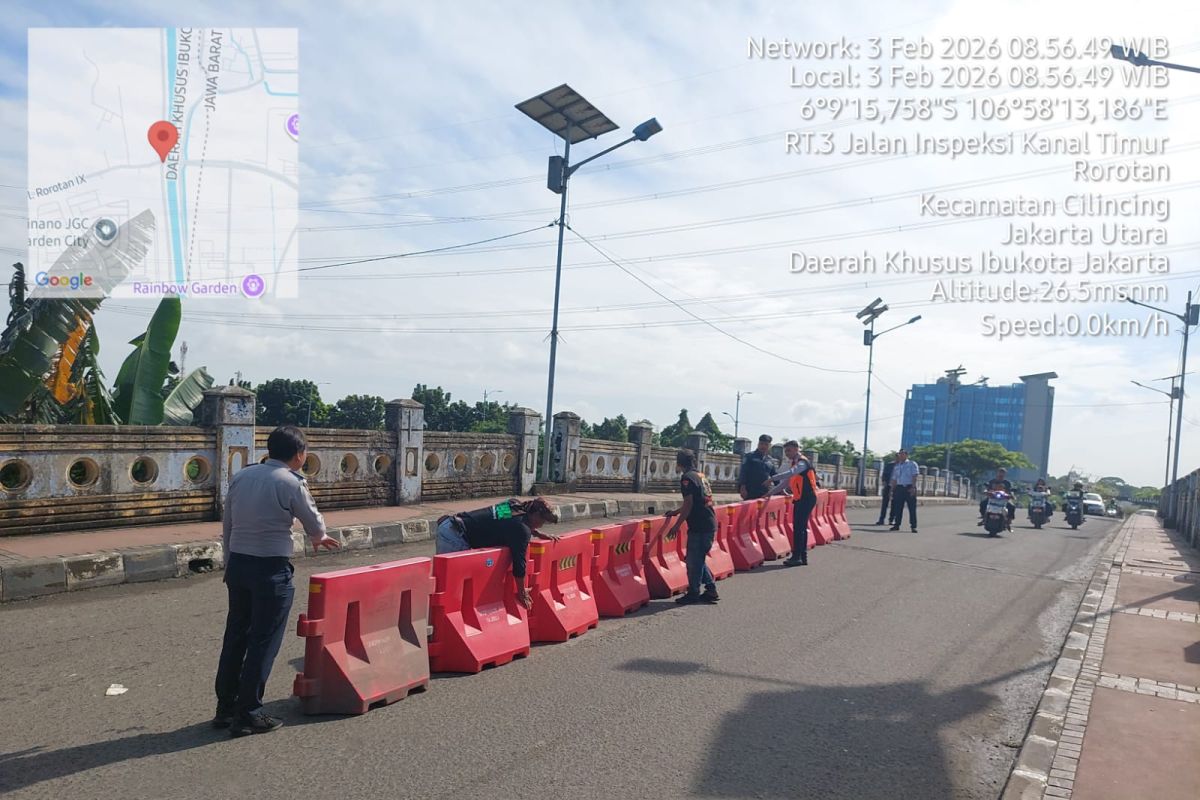 Sudinhub Jakut berupaya urai kemacetan di Jembatan BKT Rorotan