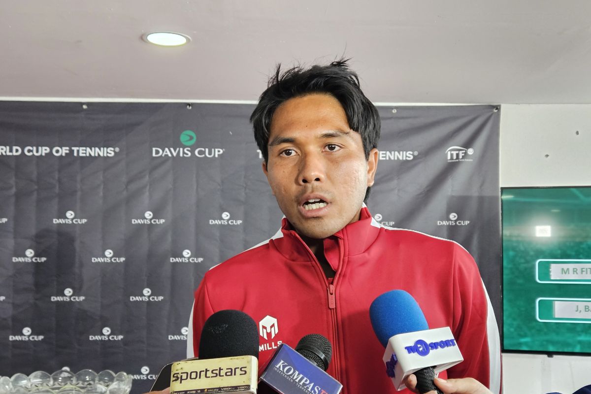 Rifqi Fitriadi siap pikul beban tunggal pertama di Piala Davis