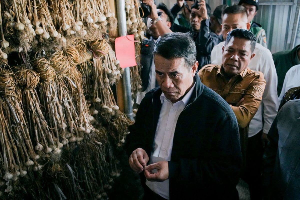 Menteri Pertanian dukung produksi bawang putih di Lombok Timur