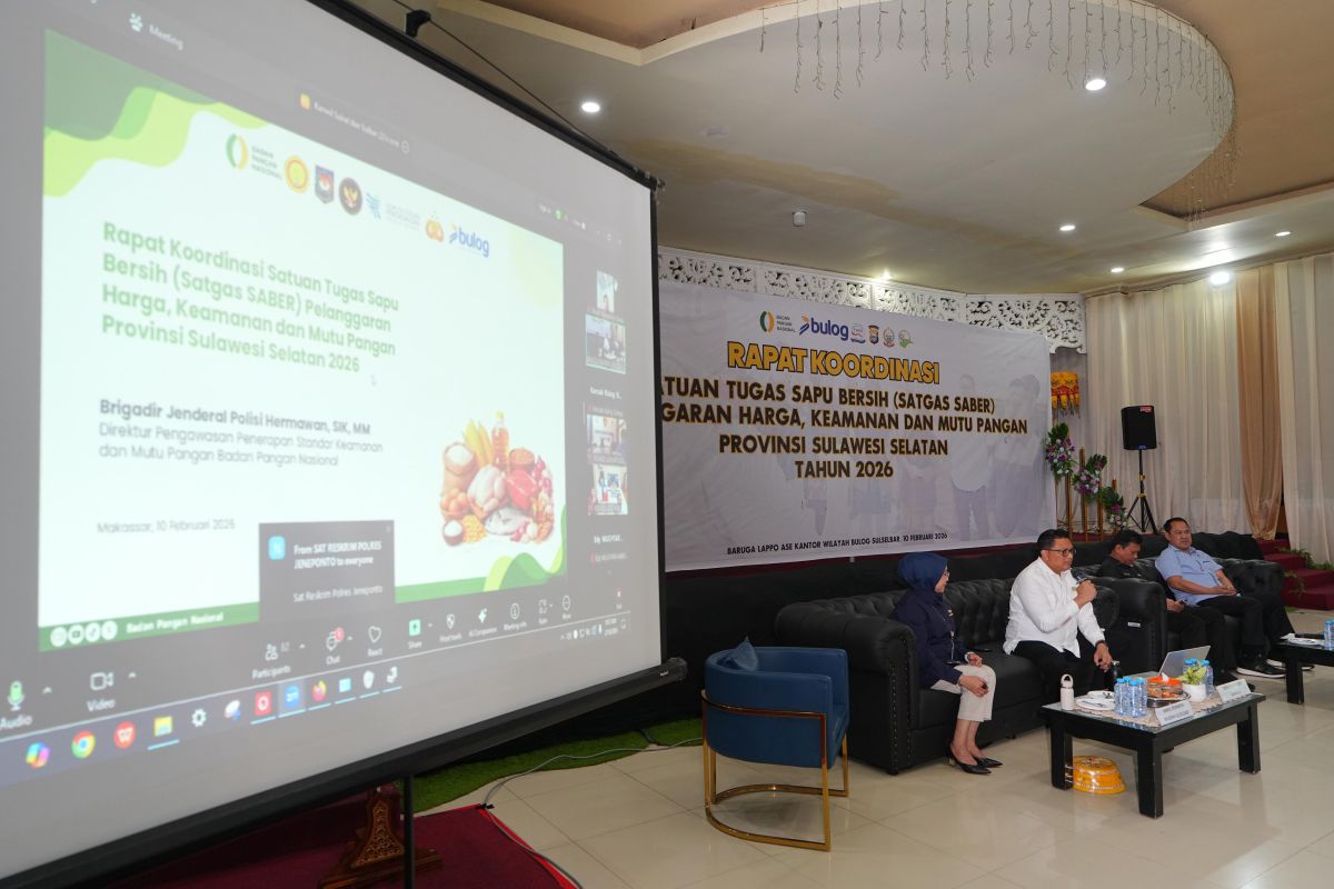 Satgas Sulsel pastikan stok dan stabilitas harga pangan tetap  terjaga